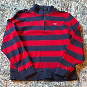 Vineyard Vines Red and Blue Striped Kids Hoodie